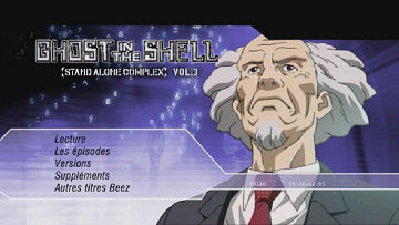 Menu 1 : GHOST IN THE SHELL : STAND ALONE COMPLEX - VOLUME 3
