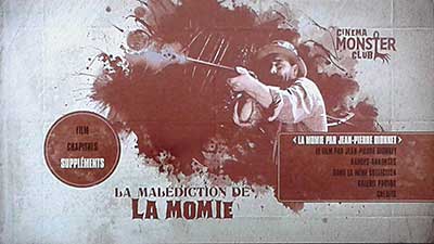 Menu 1 : MALEDICTION DE LA MOMIE, LA (THE MUMMY'S CURSE)