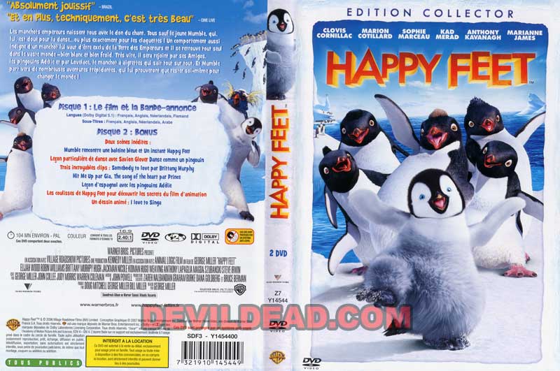 HAPPY FEET DVD Zone 2 (France) 