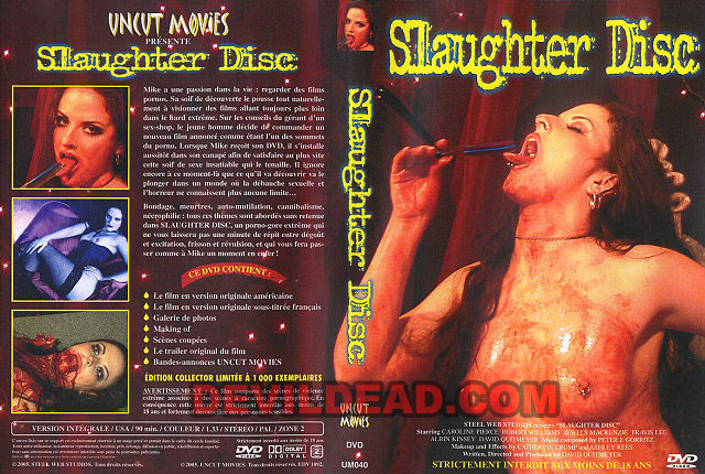 SLAUGHTER DISC DVD Zone 2 (France) 