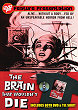 THE BRAIN THAT WOULDN'T DIE DVD Zone 1 (USA) 