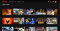 Netflix : photo recherche 'Jackie Chan' sur le catalogue hong-kongais.