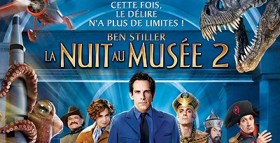 Header Critique : NUIT AU MUSEE 2, LA (NIGHT AT THE MUSEUM : BATTLE OF THE SMITHSONIAN)