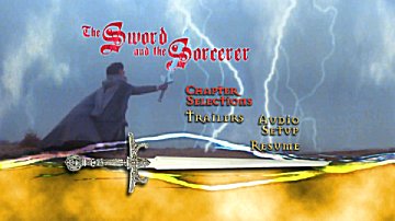 Menu 1 : SWORD AND THE SORCERER, THE (L'EPEE SAUVAGE)