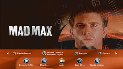 Menu 1 : MAD MAX