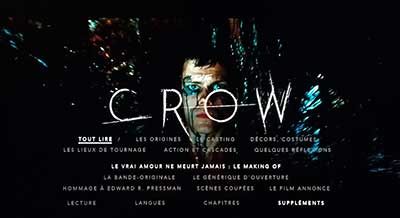 Menu 1 : The Crow