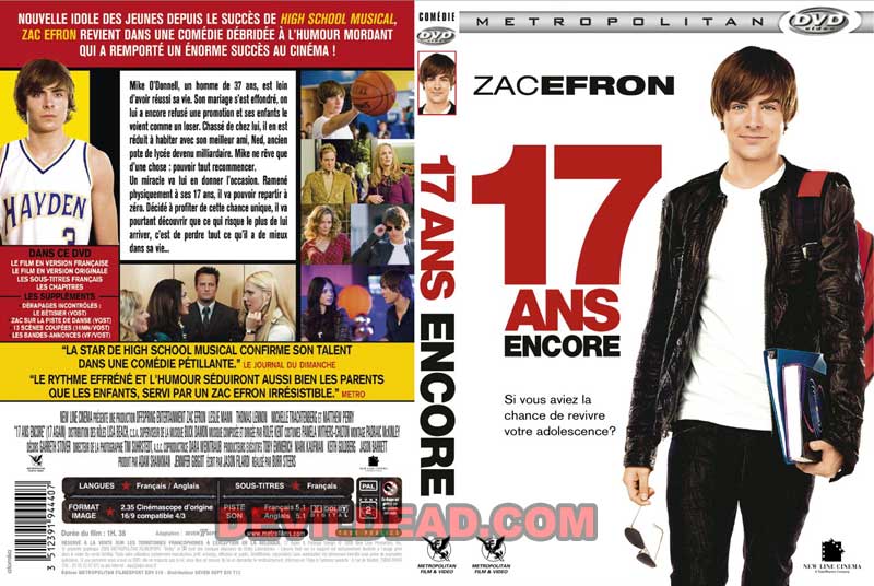 17 AGAIN DVD Zone 2 (France) 