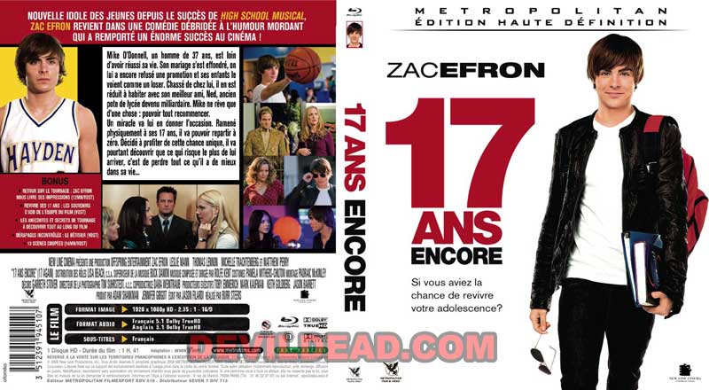 17 AGAIN Blu-ray Zone B (France) 