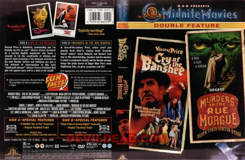MURDERS IN THE RUE MORGUE DVD Zone 1 (USA) 