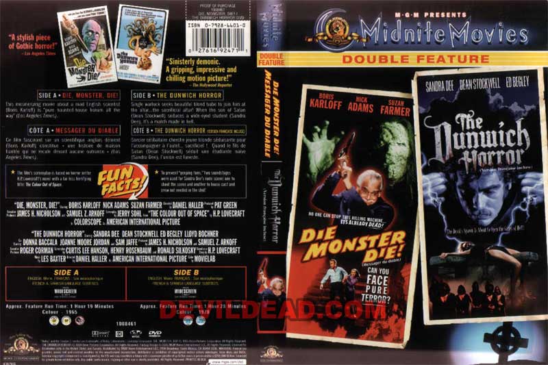 THE DUNWICH HORROR DVD Zone 1 (USA) 