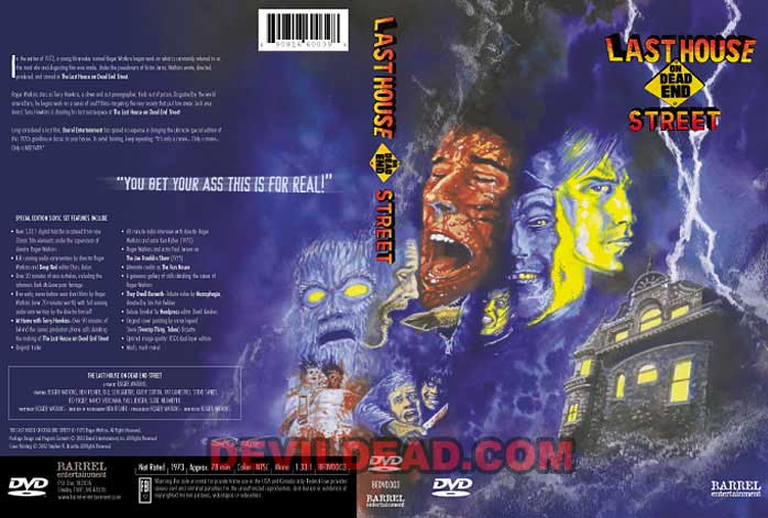 THE LAST HOUSE ON DEAD END STREET DVD Zone 1 (USA) 