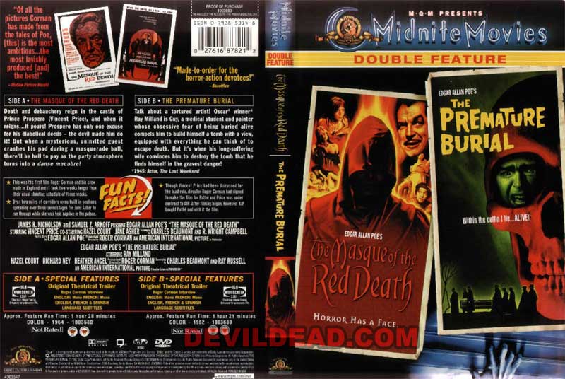 MASQUE OF THE RED DEATH DVD Zone 1 (USA) 
