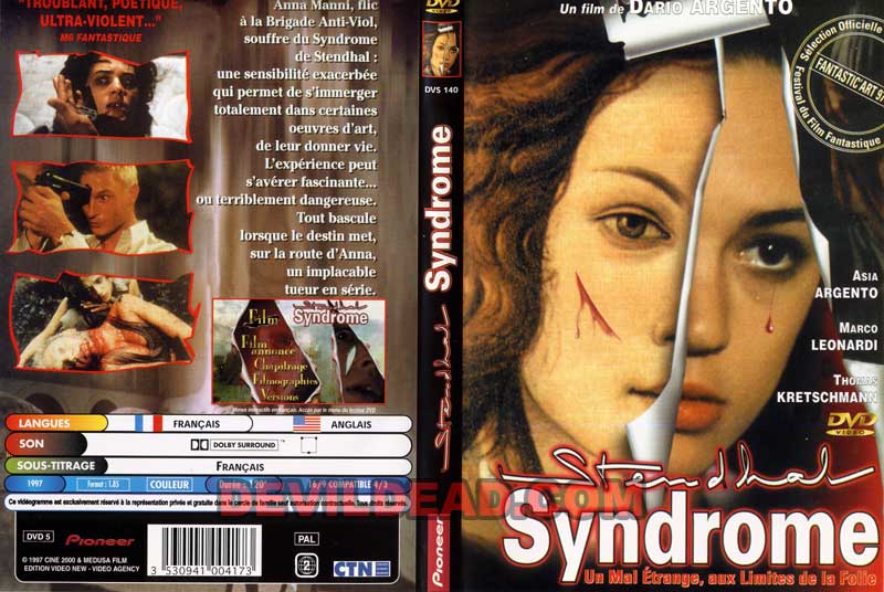 LA SINDROME DI STENDHAL DVD Zone 2 (France) 